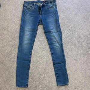 Ag Adriano Goldschmied Women's Blue Skinny Jeans